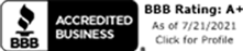 Logo Recognizing Case Barnett Law Corporation's affiliation with BBB