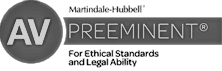 Logo Recognizing Case Barnett Law Corporation's affiliation with Martindale Hubbel Preeminent
