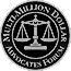 Logo Recognizing Case Barnett Law Corporation's affiliation with Multi-million-advocates
